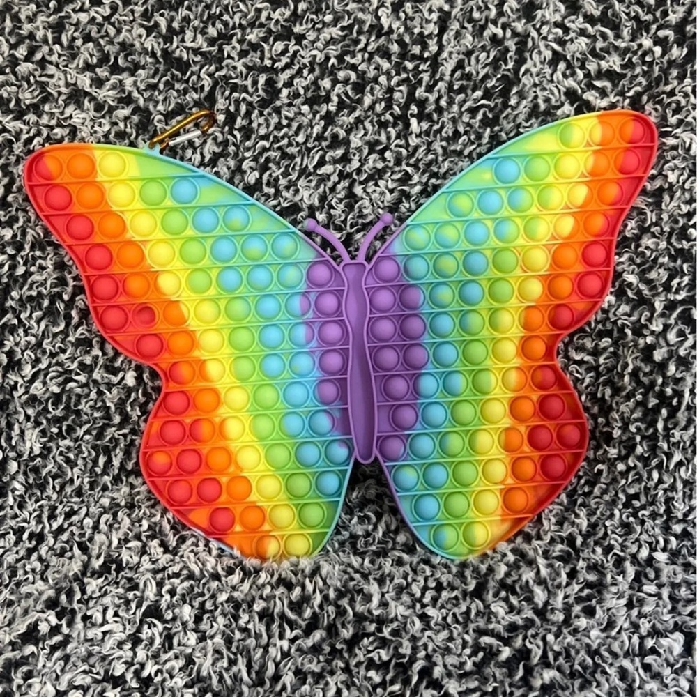 Large Rainbow Butterfly Pop It